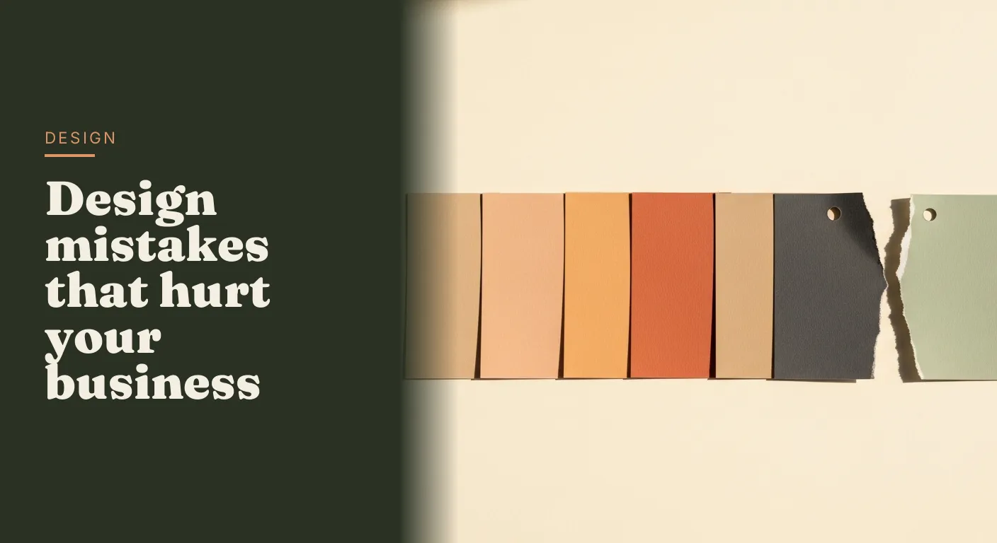 Design mistakes that hurt your business